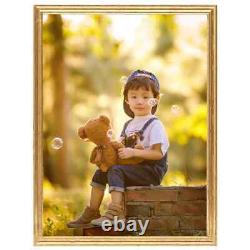 Photo Frames 5 pcs for Wall or Table Gold 50x60 cm MDF Practical Set