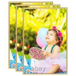 Photo Frames Collage 3 pcs for Wall or Table Gold 59.4x84cm MDF