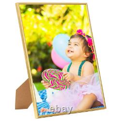 Photo Frames Collage 3 pcs for Wall or Table Gold 59.4x84cm MDF