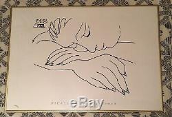 Picasso Famous Sleeping Woman Gold Framed Wall Art Home Decor Print 40 X 28