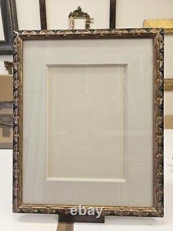 Picture frames with mounts and glass Gold Leaf And Gesso 15x19 Inches