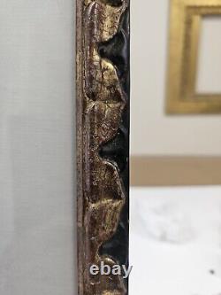 Picture frames with mounts and glass Gold Leaf And Gesso 15x19 Inches