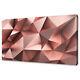 Polygonal Metal Abstract Rose Gold Modern Canvas Print Wall Art Picture
