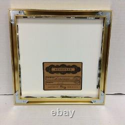 Pottery Barn Thin Metal Gallery 9x9 Picture Photo Wall Art Gold Frame 2 Matte