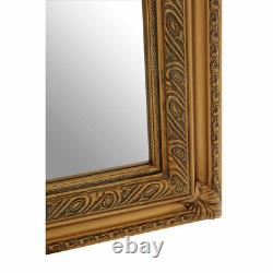 Premier Zelma Andrey Wall Mirror Warm Gold Colour Finish Frame Home Decoration