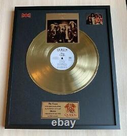 Queen The Game 1980 Framed Custom 24k Gold Vinyl Record in Wall Hanging Frame