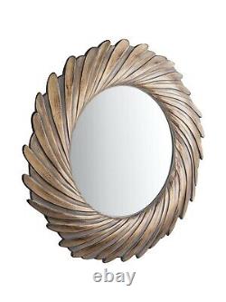 RRP £259 Large Round Rosalyn Gold Wall Mirror 100cm x 100cm