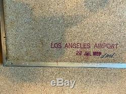 Rare Mid Century From LAX Ca. Airport 1961 Capiz Gold Shell Wall Panels Regency