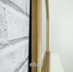 Reading Large Gold Ornate Arched Overmantle Antique Style Wall Mirror 122x90cm