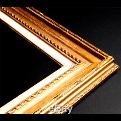 Real 23.5 Carat Gold Baroque Wall Frame With Mirror In Museum Quality Hand Made
