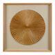 Round Fan Carving Framed Wall Art