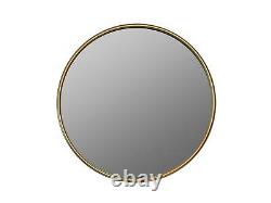 Round Gold Mirror 77cm Wall Metal Frame Home Interiors