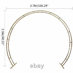Round Wedding Arch Circle Metal Arch background Stand Wall Flower Frame 2.7×2.3M