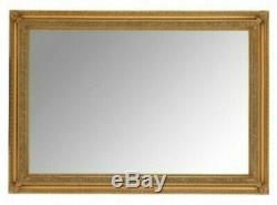 STUNNING ANTIQUE GOLD EXTRA LARGE WALL MIRROR Overall Size 104cm x 74cm