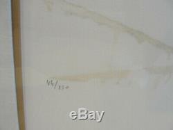 Salvador Dali Wailing Wall Signed #44 Of 250 Gold Framed 40 By 29