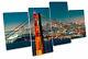 San Francisco Golden Gate Bridge MULTI CANVAS WALL ART Boxed Framed