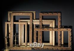Set of 7 Large Shabby Antique Gilt Picture / Photo Frames Wall Gallery Gold