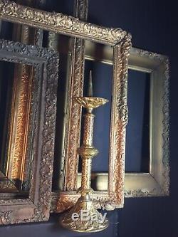 Set x8 Large Shabby Antique Gilt Picture / Photo Frames Gallery Wall / Job Lot