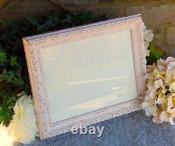 Shabby distressed chic pink & gold ornate wooden wall gallery picture frames