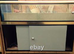 Shop Showcase Counter Top Aluminium Gold with Glass Display Frame Ex Jewelers