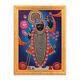 Shreenathji Silver Zari Art Work Photo In Golden Frame Big (14 X 18 Inches)
