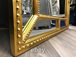 Sinatra Ornate Rectangle Design Decorative free Style Wall Mirror 98 x 78cm Gold