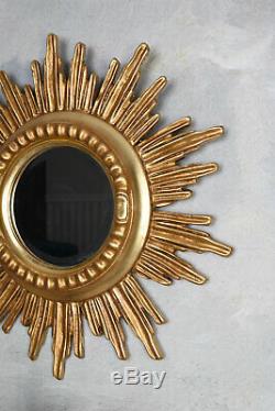 Star Gold Wall Decoration Antique Baroque Mirror Sunburst Holzspiegel 60cm