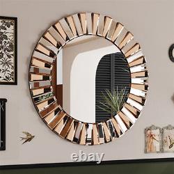 Starburst Decorative Accent Wall Mirror Glass Beveled Frameless Home Office