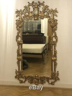 Stunning Antique Gold Ornate Country Baroque Wall Mirror Bespoke Famous Film Set