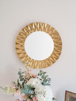 Stunning Gold Geometric Wall Mirror 60cm x 60cm