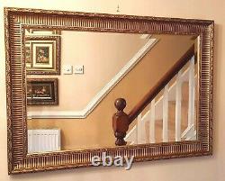 Stunning Ornate John Lewis Bevelled Edge Gold Frame Wall Mirror Fab Condition