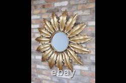 Stunning Unique Sunflower Mirror Golden Metal Novelty Wall Mirror 6492