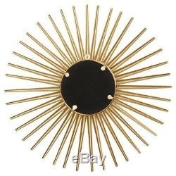 Sunburst Accent Mirror Wall Mounted Metal Iron Gold Finish Frame CHEAP PRICE