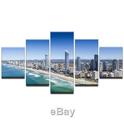 Surfers Paradise Canvas Print Painting Framed Home Wall Decor Gold Coast Poster