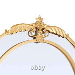 Tall 180cm Antique Gold Full Length Floor Wall Dressing Mirror Luxury Arch Décor