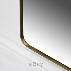 Tall Brushed Gold Framed Wall Mirror / Leaner Mirror