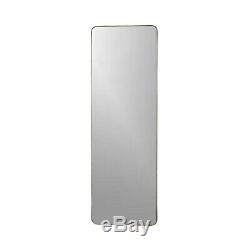 Tall rectangle wall floor leaner mirror brushed gold mirror home decor display