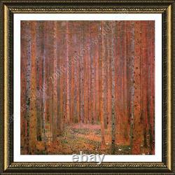 Tannenwald Pine Forest by Gustav Klimt Framed canvas Wall art HD print