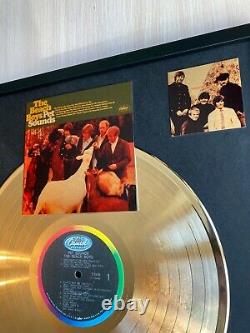 The Beach Boys Pet Sounds 1966 24k Gold Vinyl Record in Wall Hanging Frame