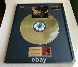The Cure Disintegration Custom 24k Gold Vinyl Record in Wall Hanging Frame