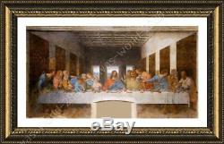 The Last Supper by Leonardo Da Vinci Framed canvas Wall art oil painting