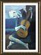 The Old Guitarist by Pablo Picasso Framed canvas Wall art poster giclee