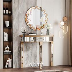 Timeless Sunburst Decorative Wall Mirror Gold Frame Hanging Mirror Hang Entryway