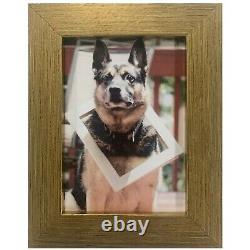 US Art Frames 1.25 Flat Bright Gold MDF Wall Decor Picture Poster Frame