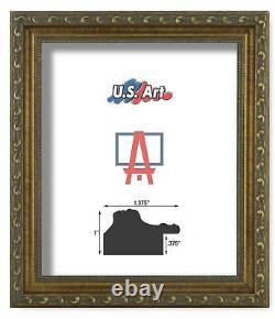US Art Frames 1.37 Gold Victorian Ornate Solid Hard Wood Picture Frame S-A