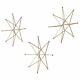 Uttermost Gold Stars Wall Art, S/3