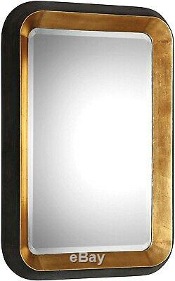 Uttermost Niva Antiqued Gold Leaf 28 x 42 1/4 Wall Mirror New