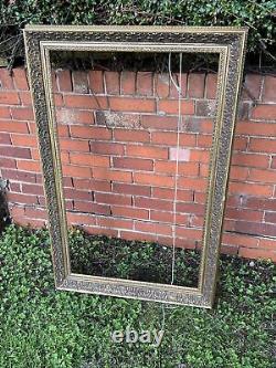 VTG Chunky Ornate Gold Oversized Frame ONLY Fits A 24x40 Or 40x24 Picture