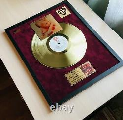 Van Halen 1984 MCMLXXXIV Custom 24k Gold Vinyl Record in Wall Hanging Frame