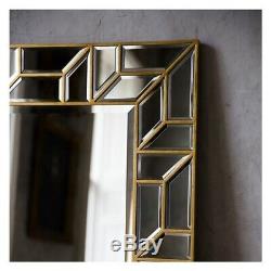 Verbier Gold Frame Large Leaner Wall Mirror 172cm x 86cm